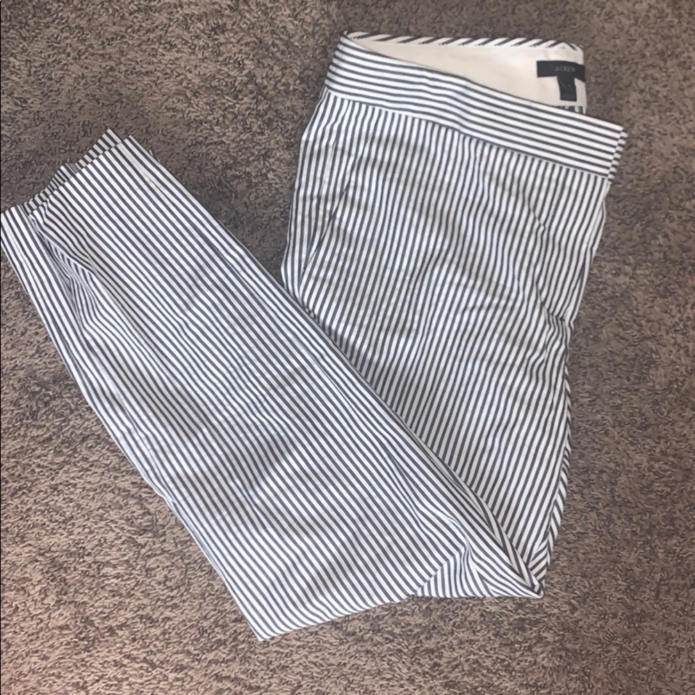 J Crew women’s pinstripe casual pant